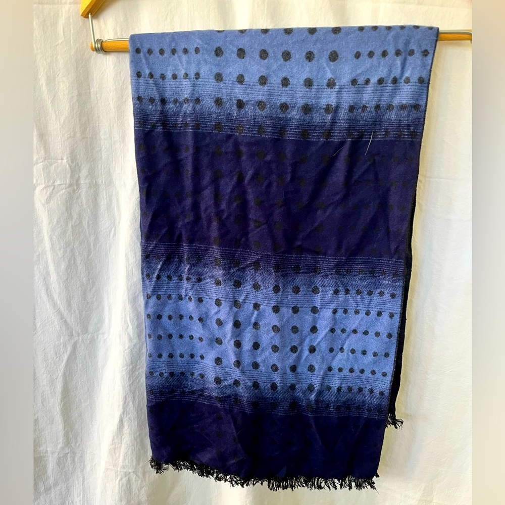 Navy/BabyBlue Vicose Scarf/Shawl by Chelsey II